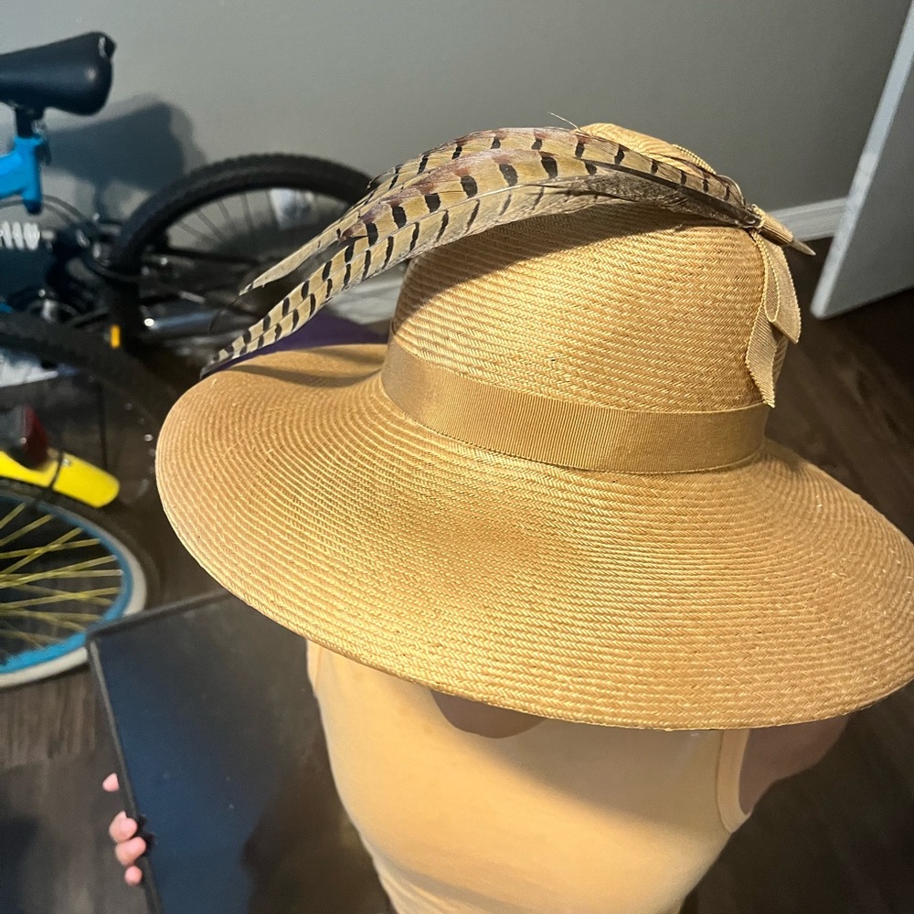Vintage hat with feather